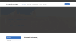 Desktop Screenshot of praxis-misgeld.de