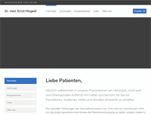 Tablet Screenshot of praxis-misgeld.de